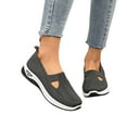 thumbnail image 4 of Ludearly Women's Orthopedic Athletic Walking Shoes Slip On Casual Moderatearch Support Mesh-Comfortable Workout Sneakers, 4 of 9