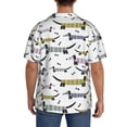 thumbnail image 3 of Sikiie Dachshund Dog Puppy Men's Wrinkle Free Untucked Cuban Shirt Business Casual Button Down Shirts Short Sleeve Shirt4X-Large, 3 of 5