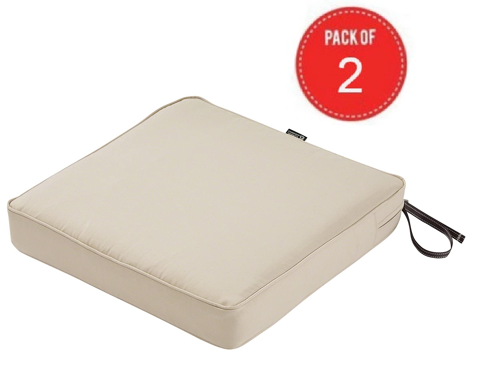 Classic Accessories Montlake Seat Cushion Foam & Slip Cover, Antique