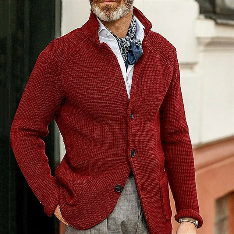Aipengry Mens Cardigan Sweater With Leather Elbow Patches Helen Eustis The Horizontal Man Casual Button Solid V Neck Slim Fit Warm Coat Floor Length Jacket Good Luck Gifts Hot Sale Walmart