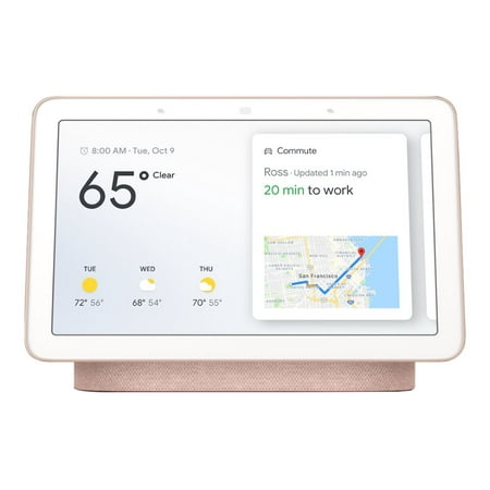 Google Nest Hub Smart Display with Google Assistant - Sand (Renewed)
