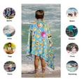 thumbnail image 2 of Microfiber Beach Towel for Kids - Thin and Large (30"x60") - Emoji - Absorbent, quick dry, sand free, lightweight, blanket - toddler, girls, boys - For Sports, Pool, Picnic, Camping, Travel, Swim, 2 of 3