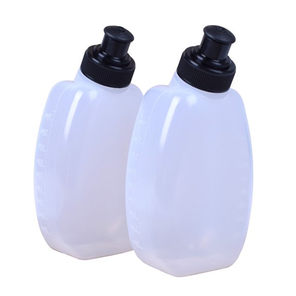 Cheers.US 2Pcs 280ML Universal Portable Leak-proof Running Bottle Plastic Running Sports Water Bottle for Outdoor Sports Hiking Camping