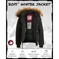 thumbnail image 2 of CANADA WEATHER GEAR Boys' Winter Coat - Heavyweight Bomber Parka Ski Jacket (Size: 8-20), 2 of 7