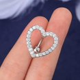 thumbnail image 4 of Piercing de ombligo de acero quirúrgico CHAO con forma de corazón, JOYERÍA para mujer, 4 of 5