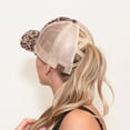 thumbnail image 2 of CC Faux Suede Leopard Hat, 2 of 2