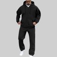 thumbnail image 2 of JOANKDMI 2 Piece Mens Tracksuits Outfits Full Zip Up Hoodie and Comfort Sweatpants Matching Lounge Sets Casual Athletic Sweatsuits for Gym Workout Everyday Wear, 2 of 7