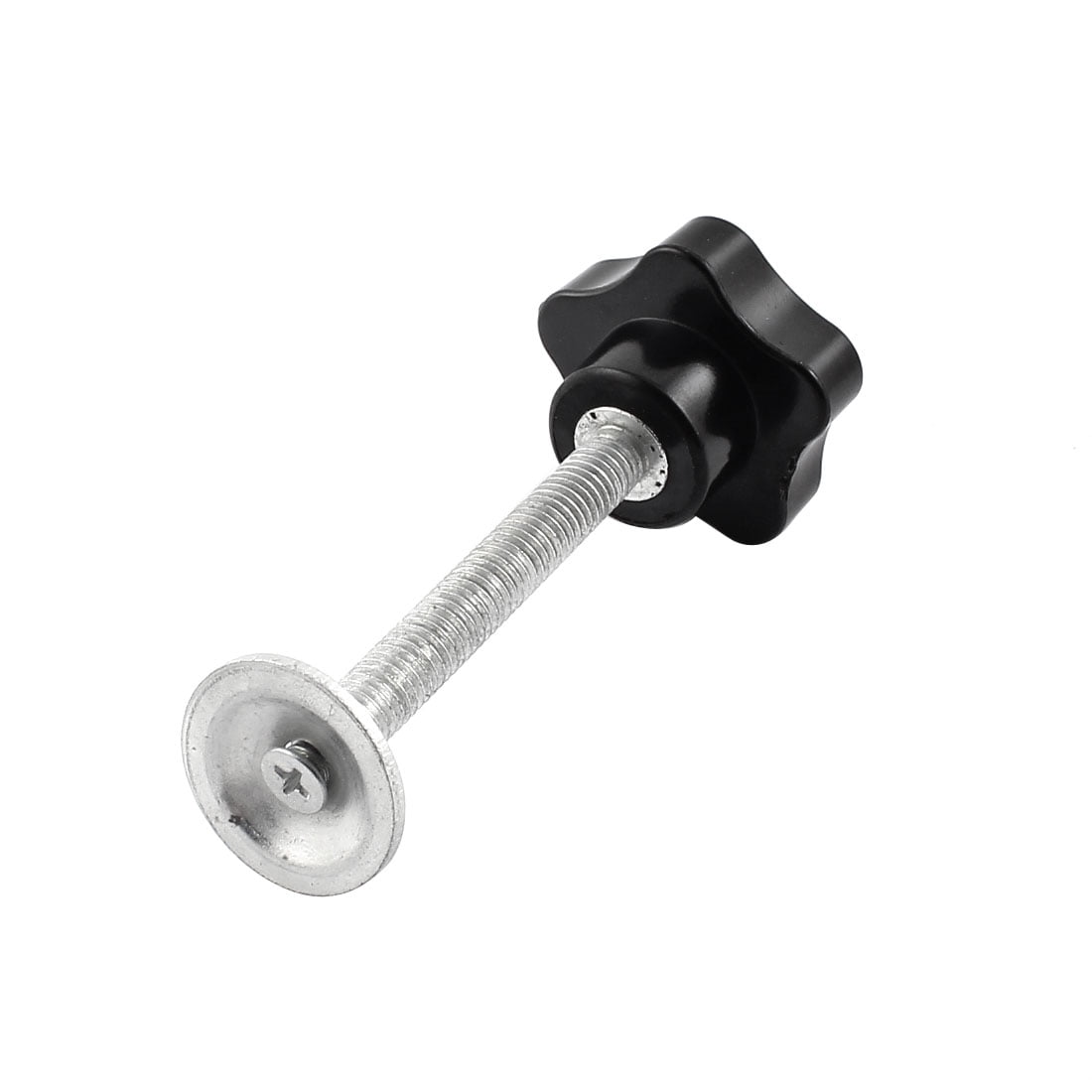Unique Bargains M8 x 60mm Threaded Black Clamping Knobs Handle for