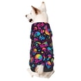 thumbnail image 1 of Balery Skull rainbow color mushroom Sudadera con Capucha para Perros Pequeños – Ropa para Mascotas, Disfraz para Perros y Gatos, Ideal para Fiestas y Cosplay-X-Large, 1 of 7