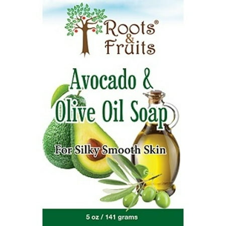 Olive Fruit - Roots & Fruits By Bio Nutrition Soap, Avocado & Olive Oil, 5 Oz