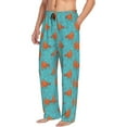 thumbnail image 3 of Mens Pajama Pants - Soft Sleep & Lounge Pants for Men, Cartoon cute chicken flower Cuteness Casual PJ Bottoms Pants with Pockets, 3 of 5