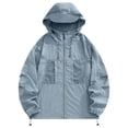 thumbnail image 1 of Veste d'Extérieur pour Femmes, Respirante, Imperméable, Protection Solaire, Manches Longues, à Capuche, Décontractée, Légère, Superposition, pour le Printemps et l'Automne, 1 of 6
