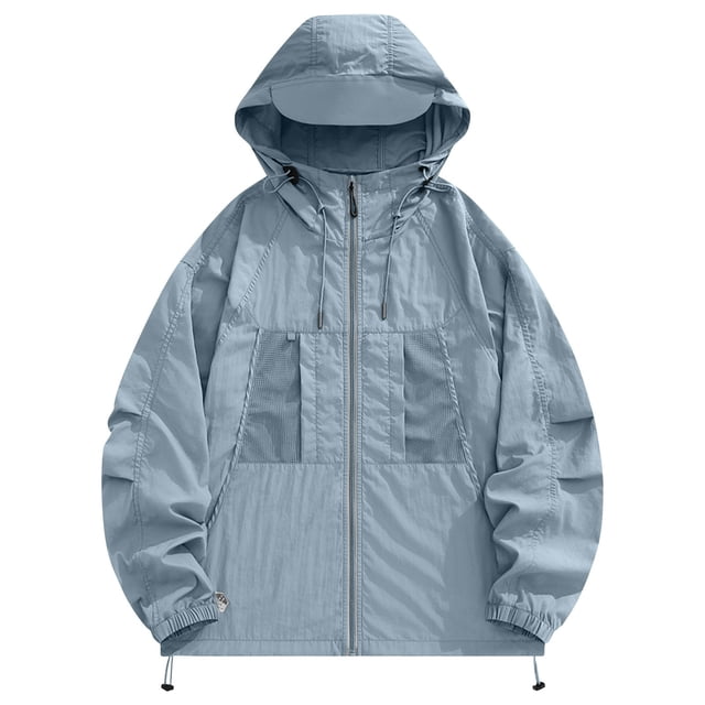 Veste d'Extérieur pour Femmes, Respirante, Imperméable, Protection Solaire, Manches Longues, à Capuche, Décontractée, Légère, Superposition, pour le Printemps et l'Automne