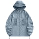 thumbnail image 1 of Chaquetas y abrigos casuales con capucha de manga larga para mujer, transpirables, impermeables, con protección solar, para exteriores, 1 of 6