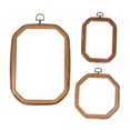 thumbnail image 5 of Raindrops 3pcs Light Brown Octagonal Plastic Embroidery Hoops for Sewing and Craft Projects, PP Material, 5 of 8