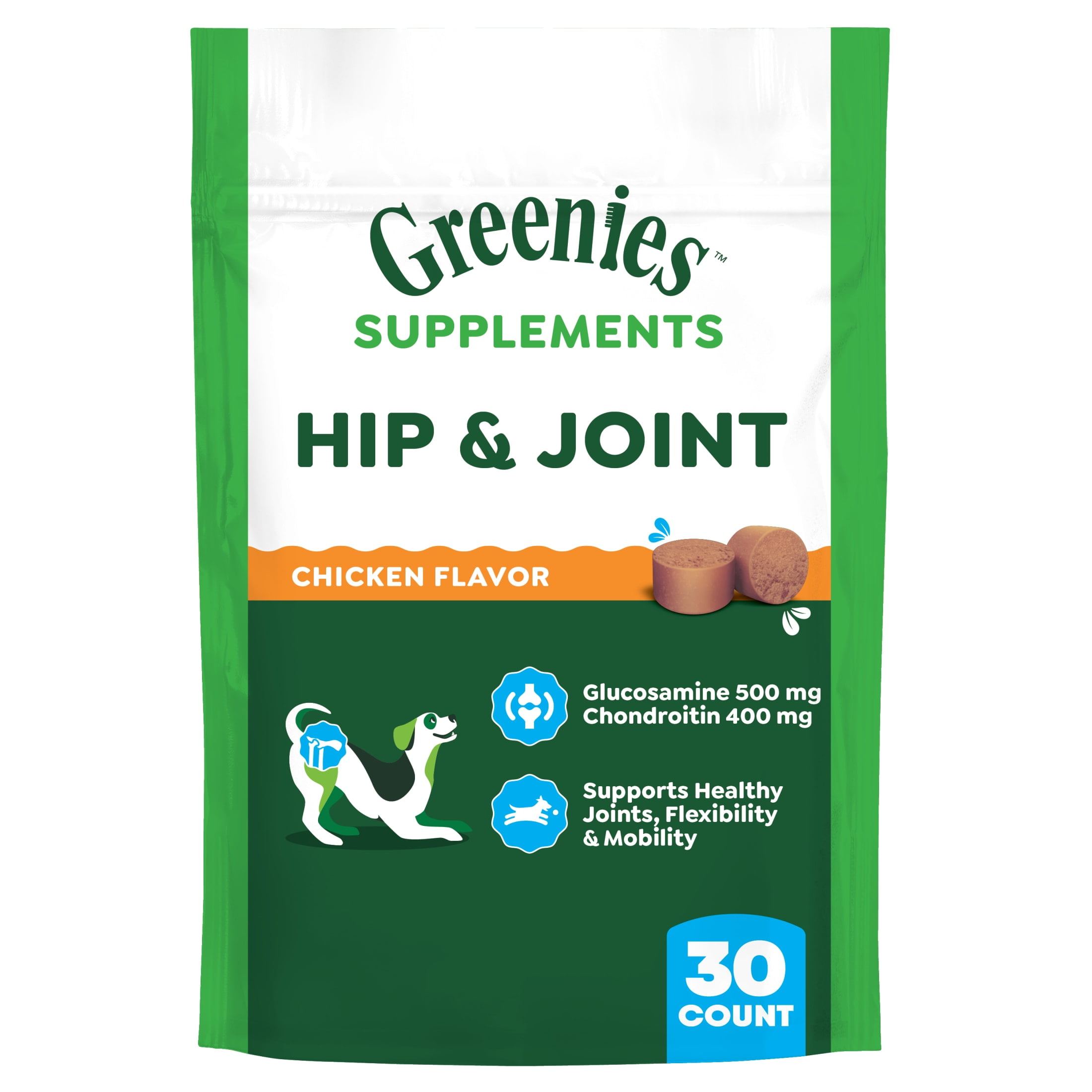 Greenies Dog Supplements 8-in-1 Multi-Benefit Chicken Flavor, 7.76