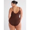 thumbnail image 5 of Time and Tru Women's and Women's Plus V Wire One Piece Swimsuit, Sizes XS-3X, 5 of 6
