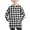 White, variant on Zwiiyzr Teens Kids Unisex Oversized Hoodies Sweatshirt Plaid Long Sleeve Pullover Tops 4-14 Years for Girls and Boys Blue