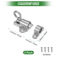 thumbnail image 3 of Uxcell 2-Pack Cerrojos de Cierre Automático, Cerrojo Resistente de Aleación de Aluminio con Tornillos/ Ventana/Puerta[Plateado], 3 of 6