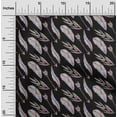 thumbnail image 1 of oneOone Viscose Chiffon Black Fabric Feather Feather Craft Projects Decor Fabric Printed By The Yard 42 Inch Wide, 1 of 4