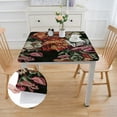 thumbnail image 2 of HAOXIT  Small Square Tablecloth Spring Floral Pattern Table Cloth with Tassels Vintage Washable Table Cover for Square Coffee Table 46*46, 2 of 8