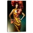thumbnail image 2 of Design Art - Femme Sensuelle en Robe Jaune, 2 of 3