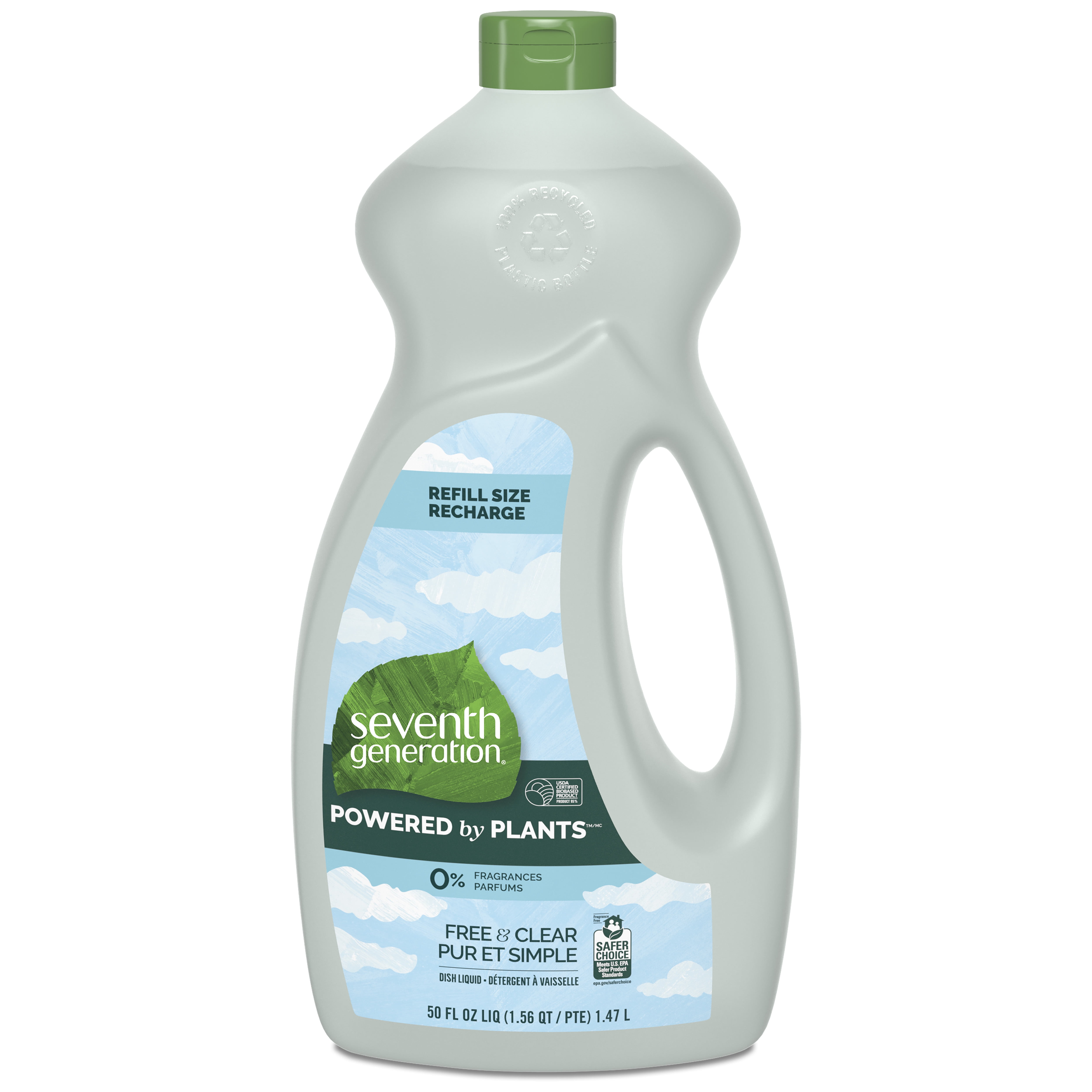 Seventh Generation Dish Liquid Soap Free & Clear, 50 oz