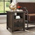 thumbnail image 6 of Better Homes & Gardens Granary Modern Farmhouse End Table, Brown, 6 of 9