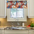 thumbnail image 2 of Yayeee Kitchen Valance Rod Pocket 54" x 18" Living Room Window Curtain, Vibrant Floral, 2 of 6
