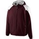 thumbnail image 1 of Chaqueta Homefield con capucha y cremallera completa de poliéster para adultos GRANATE/ BLANCO 3XL Holloway 229111, 1 of 1