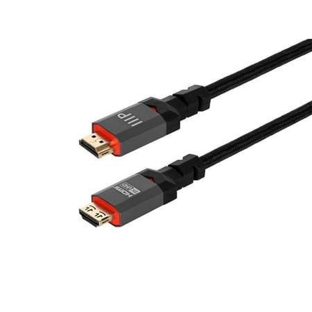 Monoprice 8K Certified Ultra High Speed HDMI Cable - 3 Feet - Black | Braided - HDMI 2.1, 8K@60Hz, 4k@120Hz, 48Gbps, HDR, VRR, CL3 In-Wall Rated