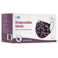 thumbnail image 4 of WeCare Disposable Face Mask, 3-Ply with Ear Loop (50 Pack Individually Wrap) - Flower Print, 4 of 5