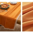 thumbnail image 6 of sruoe Tablecloth, 55x55 Inch Rectangle Tablecloths, Washable Foldable Modern Orange Tablecloths, Table Cloth for Dining, Home, Party, Picnic, Cotton Linen, 6 of 6