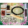 thumbnail image 2 of Aromatherapy Sage Smudge Kit, 5 Piece Essential Oil & Bracelet Set w/ White Sage, Palo Santo, Crystal Roller Bottle Gifts, 2 of 4