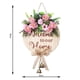 thumbnail image 3 of Corona de bienvenida colgante para puerta delantera, señal de puerta de bienvenida, corona de flores hecha a mano, guirnalda de puerta colgante para, 3 of 6