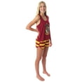 thumbnail image 2 of Harry Potter Women's Hogwarts House Crest 2 PC Tank Top Shorts Pajama Set - Gryffindor Slytherin Hufflepuff Ravenclaw, 2 of 6