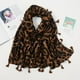 thumbnail image 1 of Estampado de Leopardo Mujer Bufanda Chal - Pashmina Chal Bufandas Charpe Otoño Verano Invierno Elegante Cálido Fiesta de Boda Accesorios Marrón, 1 of 5