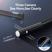 Teslong Triple Lens Borescope Inspection Camera with 5 IPS Screen and Light