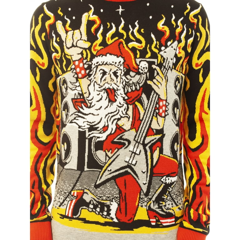 Ugly Christmas Party Unisex Ugly Christmas Sweater Heavy Metal