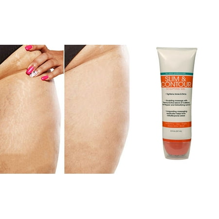 Thai Herbal Massage Balls Compresses - Cellulite Reducing Slim & Contour Gel w/Roller Ball Massage Applicator