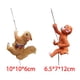 thumbnail image 3 of Figura de animal trepador, adorno colgante, estatua hecha a mano, maceta de resina para colgar. Mono, 3 of 3