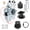 Black, variant on Mini Bike VM22 26mm Carburetor Carb Blue Compatible with Coleman CT200U CT200U-EX BT200X Predator 212cc 224cc 196cc 6.5HP Engine Baja Warrior MB200 Axis M200 KT196 GX200 200cc Go Kart Parts