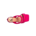 thumbnail image 4 of Ninety Union Ash Pleaded Straps Donut Heel Slide, Fuchsia, 9, 4 of 6