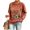 Orange, variant on Yungyresw 9 11 Never Forget Graphic Crewneck Sweatshirt Women Casual Loose Long Sleeve Vintage Letter Print Pullover Fall Streetwear Top