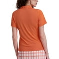 thumbnail image 2 of Stella Parker womens  Side Ruched Polo Top, XL, 2 of 3
