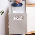 thumbnail image 7 of XGFHYJEH Folding Hanging Laundry Basket, Collapsible Dirty Clothes Storage Basket, Large Clothes Hamper for Baby Kids Nursery, Foldable Laundry Bag, Decorative Storage Container, 7 of 7