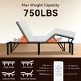 thumbnail image 7 of Adjustable Bed Base In Queen, Quiet Motor Driven, Head And Foot Incline Adjustments, Dual Ports, Remote Control, 750 Lbs Weight Capacity Queen Size Bedframe, Motorized System, Inclining, Bearing, 7 of 7