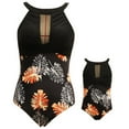 thumbnail image 3 of Vedolay Girls 2023 Summer Swimsuit One Piece Ruffle Print Bathing Suit,Black 128.00, 3 of 5