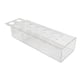 thumbnail image 4 of Jarrón de flores rectangular de acrílico transparente, jarrón decorativo, contenedor de flores moderno, 30cmx10cmx6.5cm, 4 of 9