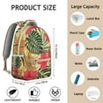 thumbnail image 6 of Hawaii Tropical Wind Palm Leaves Daypack for Students: Durable Lightweight Laptop Backpack, Large Capacity Bookbag, Perfect Gift for High School, College and Campus Commute Needs, 6 of 6